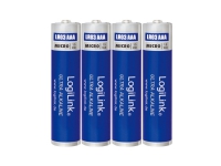 LogiLink LR03B4, Engangsbatteri, AAA, Alkaline, 1,5 V, 4 stk, 650 mAh