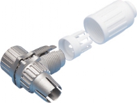 Triax - Antenne-konnektor - IEC-forbindelse hun - koaksial - 90° stikforbindelse