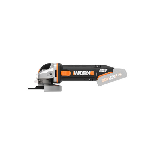Worx 20V 115mm vinkelsliber, solo