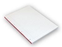 Blok A4 Bantex standard, linjeret, hullet - (5 stk.)