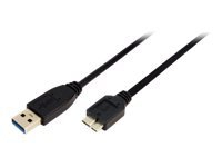 LogiLink - USB-kabel - USB Type A (han) til Micro-USB Type B (han) - USB 3.0 - 1 m