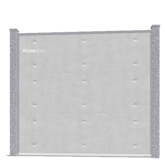 Wimex Aalborg Royal Fibercement Hegn - Grey Startsæt H 140 cm B 197 cm