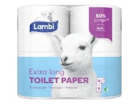 Toiletpapir Lambi Super Long 3-lag 31.9 m - (karton á 24 ruller)