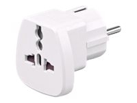 MicroConnect Universal adapter - Stikadapter - hvid