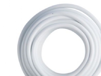 E-line downlight kabel 3G1,5 - H05V2V2-F, hvid m/j,varmebestandigt t/90°C, plasttromle 100m