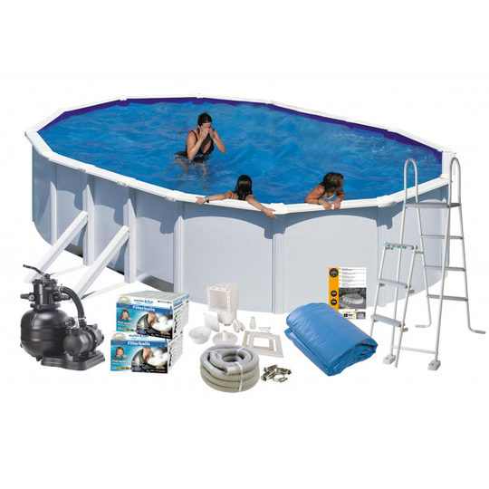 Swim & Fun Pool Basic 120 730x375 cm Hvid - 2705