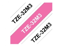 Brother TZe32M3 Multipack - 12mm - 3 ruller lamineret bånd / labeltape