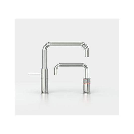 Quooker Nordic Square Twintaps sæt m. Pro3 VAQ B 3 l. - Rustfri Stål