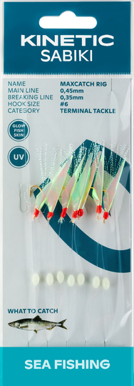 Kinetic Sabiki sildeforfang MaxCatch, Fishskin/mix