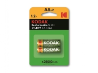 Kodak KAARDC-2 - Batteri 2 x AA type - NiMH - (genopladelige) - 2600 mAh