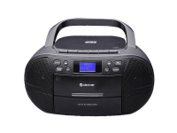 Kassetteradio Denver TDC-280B DAB+, FM Vækkefunktion Sort