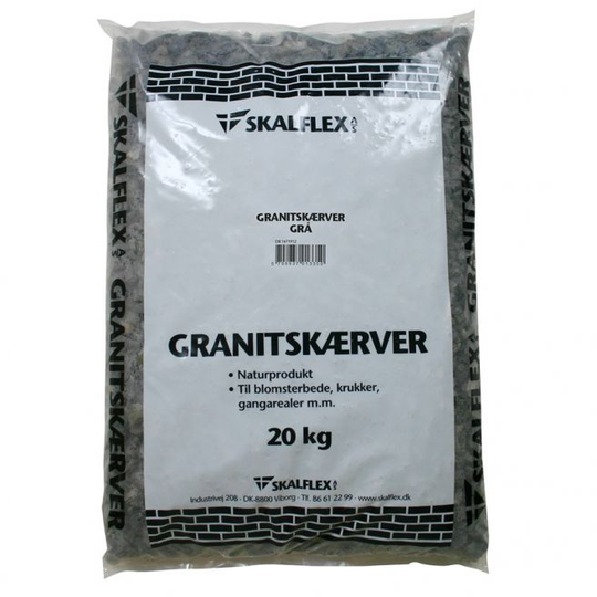 Skalflex Granitskærver Sort 20kg