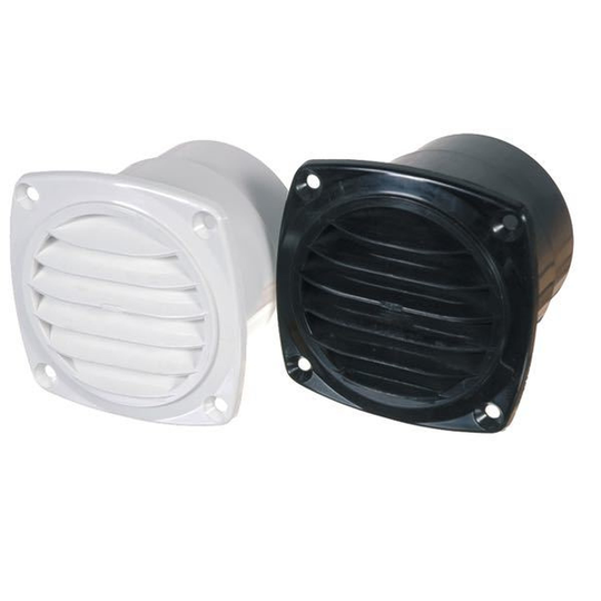 Plastventil med Studs 3'' Sort