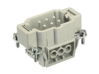 HARTING HAN E stik, indsats type 6B hanstik skrueterminal maks 2,5mm2, 16A 6 polet