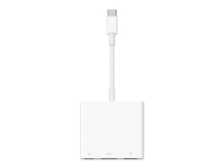 Apple Digital AV Multiport Adapter - Videoadapter - USB-C han til USB, HDMI, USB-C (kun strøm) hun - 4K support - for 10.9-inch iPad Air 11-inch iPa