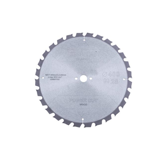 Metabo 4061792176898 - 628647000 Rundsavklinge power cut wood, kvalitet classic, til semistationære rundsav