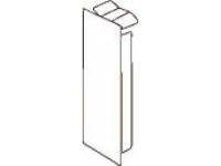 HAGER Endestykke M5963 PH For LF 30030 Højde 30 mm, bredde 30 mm Perlehvid plast