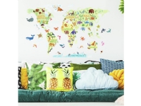 Verdens Kort til børn Gigant Wallstickers