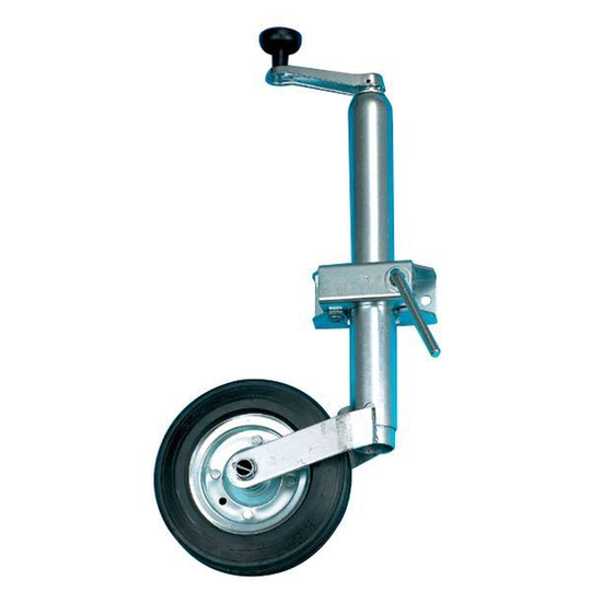 Næsehjul til Trailer, Justerbar 25cm Op/Ned, Ø:195mm, maks 360kg, inkl Beslag