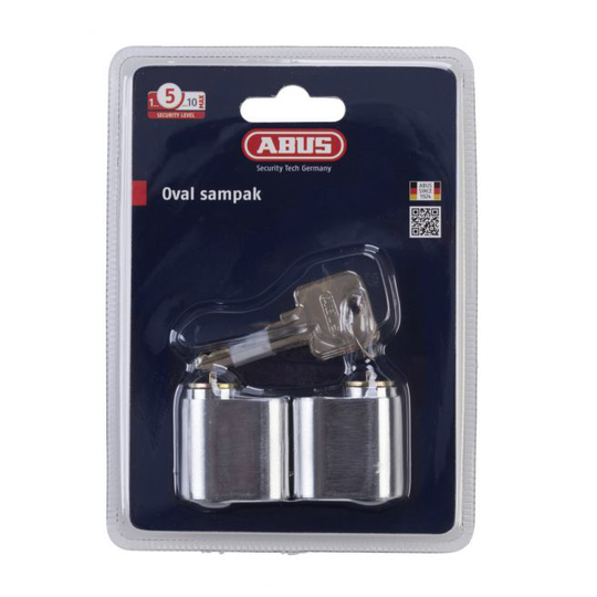 Abus Cylinderlås Gds Oval Sampak - 38838