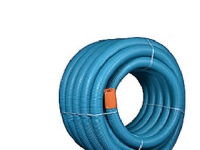 Drænrør 200-180mm. 40m rll. - 2.5x5mm slids. Blå Wavin PVC - (40 meter)