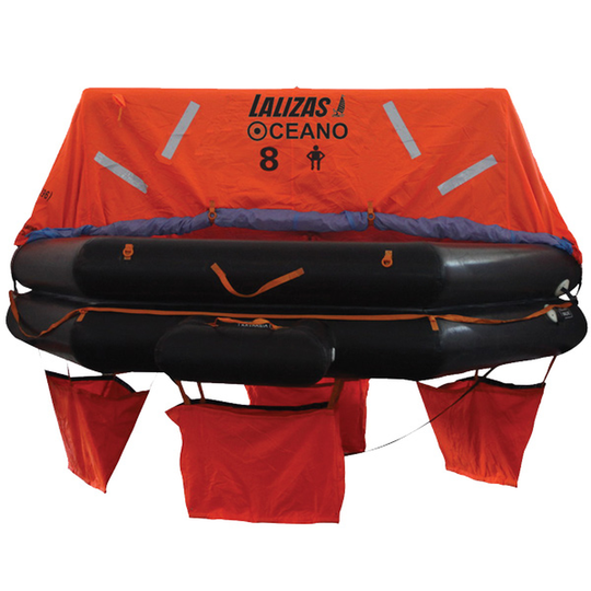 Lalizas SOLAS OCEANO Redningsflåde til 8 Personer, Pack A Flad Container 1250x2390x2390cm
