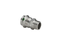 VIEGA Inox overgang 1/2x18 mm Inox, rustfri stål, muffe/nippel, SC-Contur