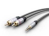 MP3 jackstik til Cinch audioadapterkabel
