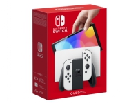 Nintendo Switch OLED - Spilkonsol - Full HD - 64GB - Hvid / Sort - Op til 9 timers batteri-levetid - Inkl. 2 x Joy-Con (Hvid)