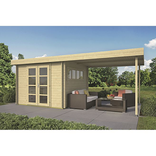 Mattia - Bjælkehytte - 7,8+8,4 m²