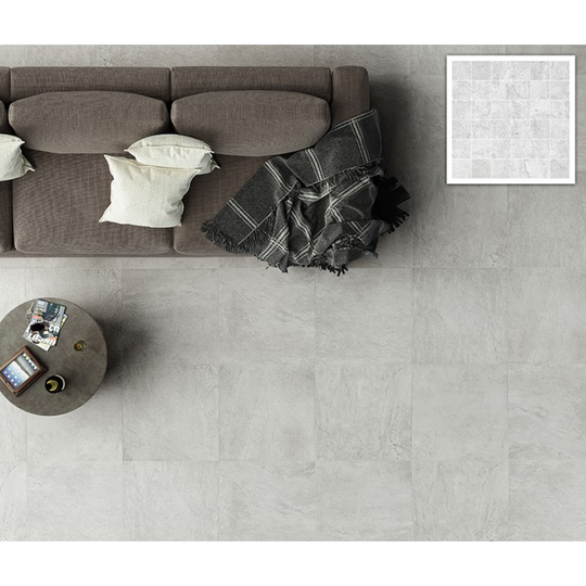 Evolution White Mosaico 5x5 30x30x0,7cm - gulvflise