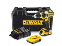 DeWALT DCD795D2-QW - Hammerbor/skruemaskine - ledningfri - 2-hastigheders - nøgleløs borepatron 13 mm - 60 N·m - 2 batterier - 18 V
