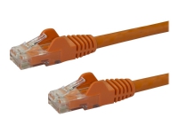 StarTech.com 2m CAT6 Ethernet Cable, 10 Gigabit Snagless RJ45 650MHz 100W PoE Patch Cord, CAT 6 10GbE UTP Network Cable w/Strain Relief, Orange, Fluk