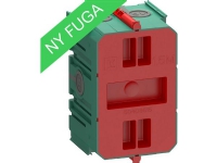 LAURITZ KNUDSEN FUGA Air indmuringsdåse 1,5 modul, grøn.
