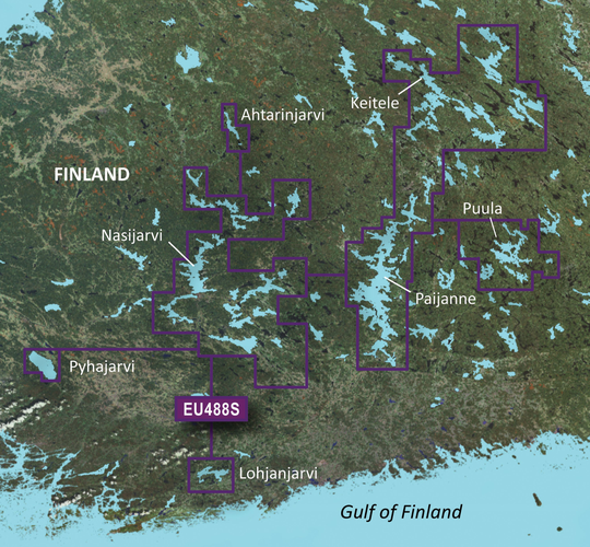 Garmin Bluechart G3 Vision veu488s Keitele-Paijanne-Tampere