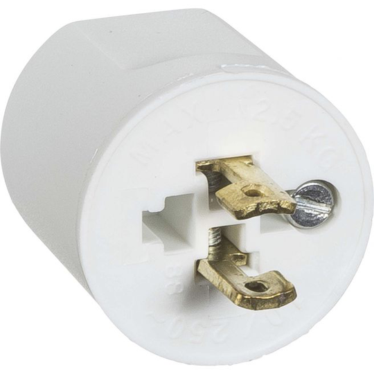 LK Fuga Lampestikprop U/jord 2p Hvid - 182B62041L