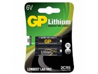 Batteri GP Lithium 2CR5 6 volt 1 stk/pk,10 pk x 1 stk/krt