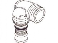 GEBERIT Mepla overgangs vinkel 26 mm- 3/4 NP