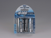 ANSMANN - Batteri 2 x D - NiMH - (genopladelige) - 10000 mAh