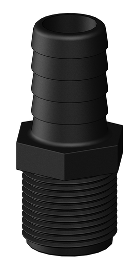 Tru-design Slangstuds 1 25mm Sort Komposit