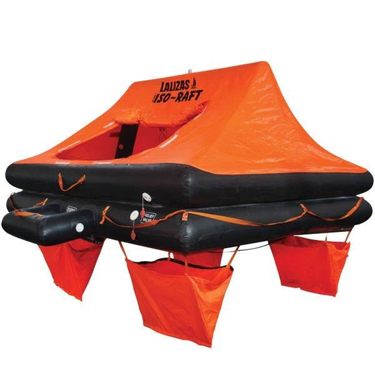 Lalizas ISO-RAFT Redningsflåde i Container til 10 Personer, ISO 9650-1, 82x57x34cm 56kg