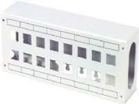 LAURITZ KNUDSEN Patchbox for 16 stk. RJ45 BDH=250x100x60 Farve: lysegrå