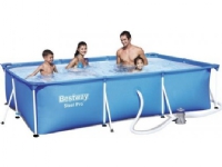 Bestway Steel Pro Frame Pool 300 x 201 x 66 cm m/filter pumpe