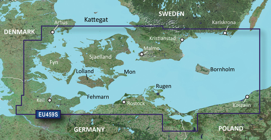 Garmin Bluechart G3 Vision veu459s Aarhus-Kiel-Koszalin