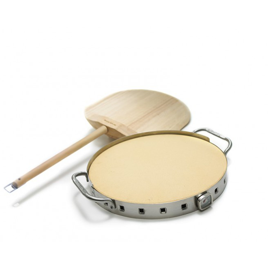 Broil King Pizzasæt Ø 32,5 cm m/rustfri holder og termometer - 69815