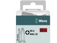 Wera 855/1 Z DIY SiS 05072404001 Krydskærv-bit PZ 2 Værktøjsstål slidstærk D 6.3 10 stk