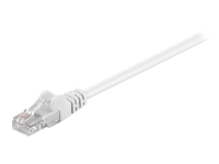 MicroConnect - Netværkskabel - RJ-45 (han) til RJ-45 (han) - 25 cm - UTP - CAT 5e - strenget - hvid