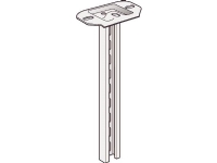 WIBE GROUP Loftpendel 2F, højde 80 mm, bredde 135 mm, længde 640 mm, Varmgalvaniseret