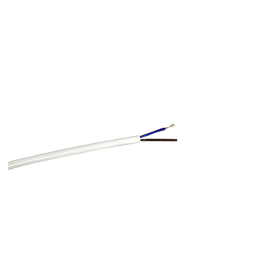 Gripo Rund Plastledning 50m, H03vv-f Hvid - 20198