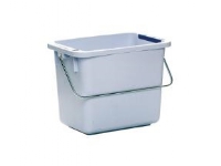 Spand Inventar Vileda 6 ltr med 2x4 farveclips,10 stk/krt